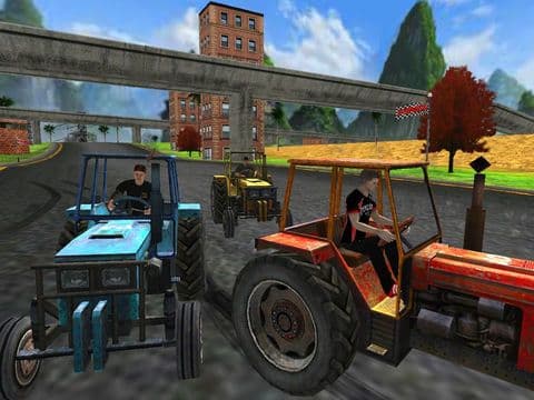 Tractor Racing ( 3D Heavy Monster Truck Race Game on Dirt Track )