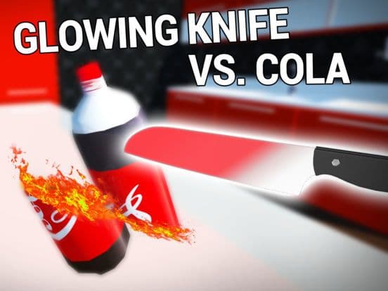 Glowing 1000 Degree Hot Knife vs Cola