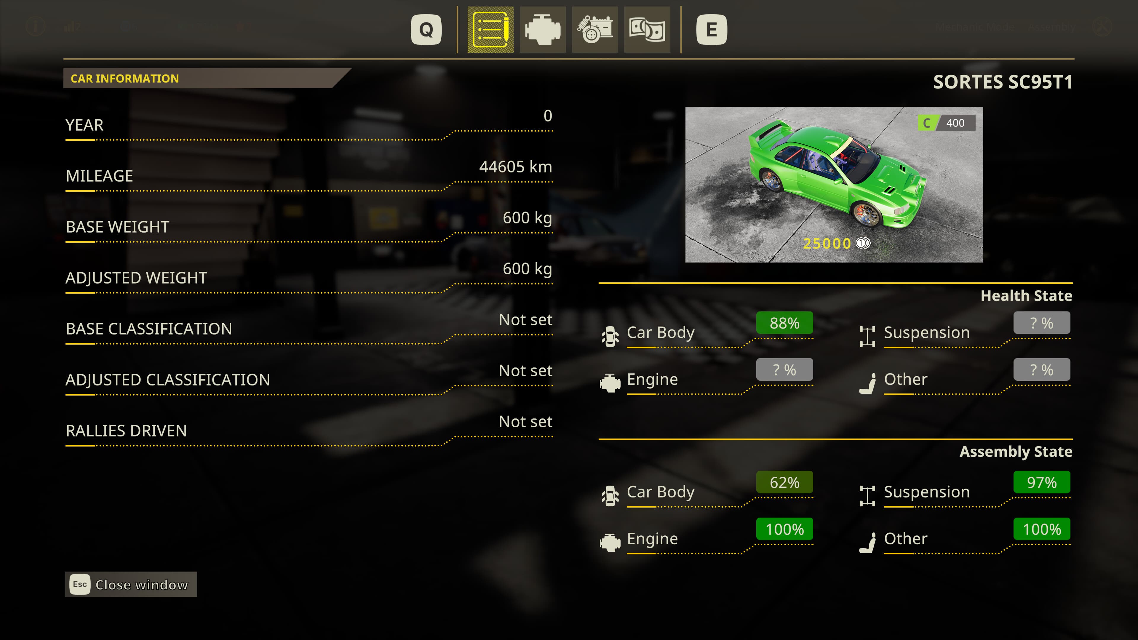 Rally Mechanic Simulator