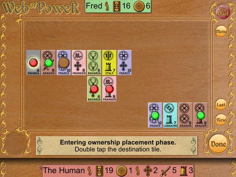 Michael Schacht's Web of Power Card Game: The Duel