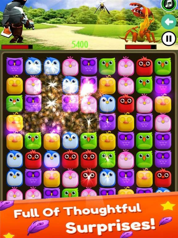 Cube Bird Pop: Plants Attack