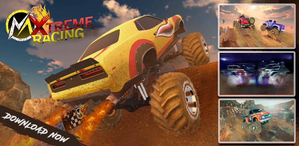 Xtreme MMX Monster Truck Racing: Offroad Fun Games