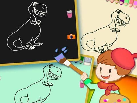 Colouring Book 7 - Painting for the dinosaurs to make your baby happy