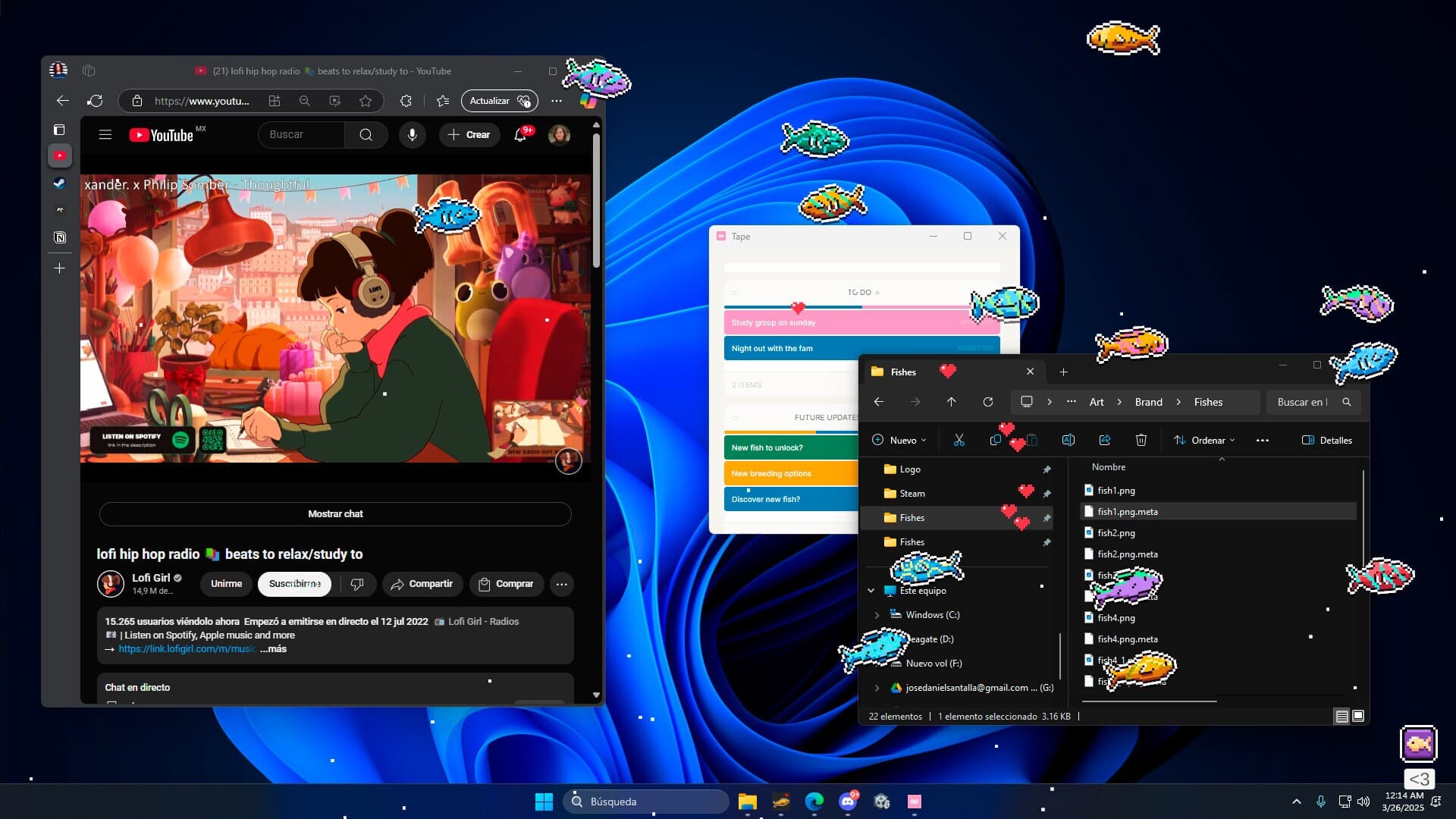 Desktop Fishes