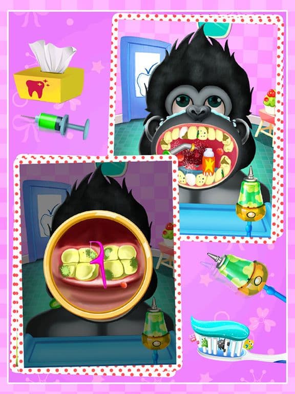 Crazy Gorilla Teeth Doctor - Doctor Game for Family
