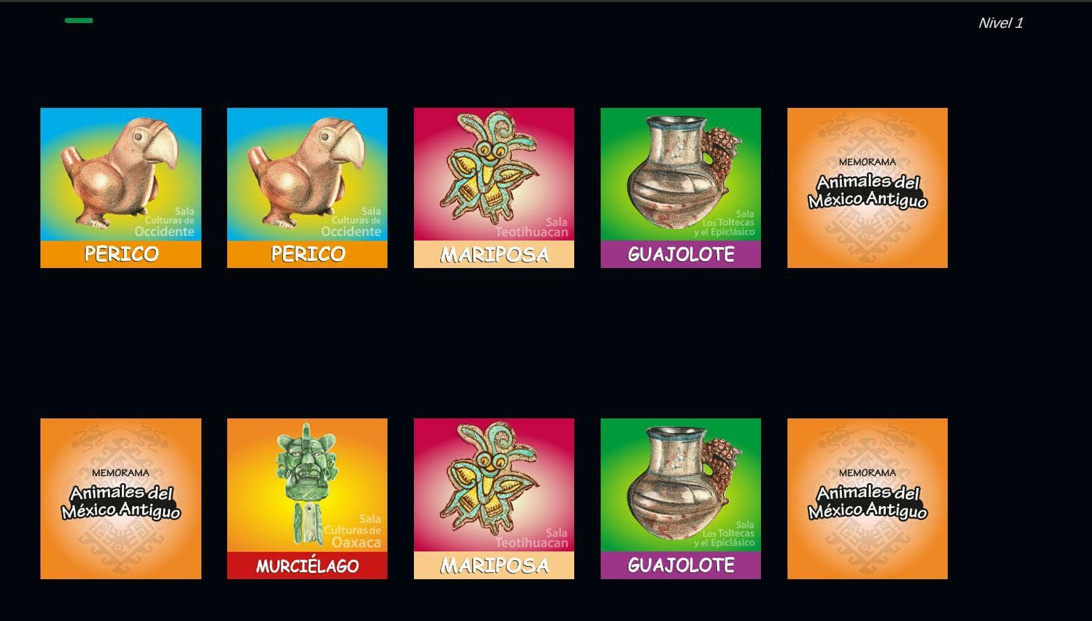 Memorama animales del México antiguo
